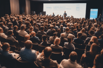 a group of people at an event