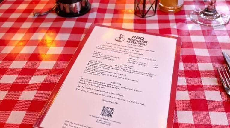 QR code menu