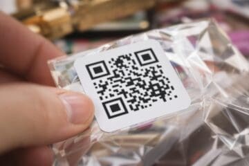QR code sticker