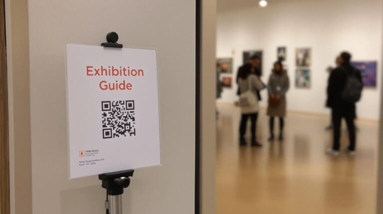 QR codes for galleries